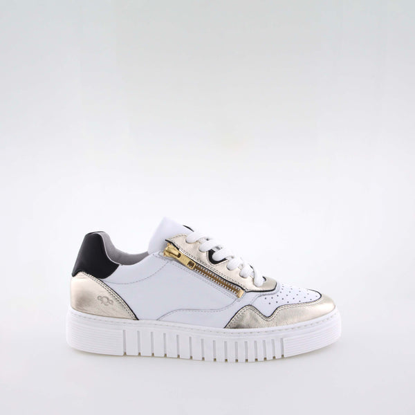 Juki Gold/ White Low Sneakers