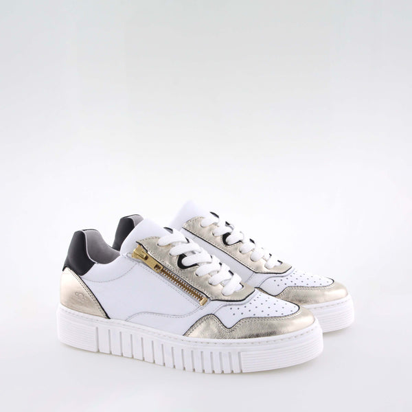 Juki Gold/ White Low Sneakers