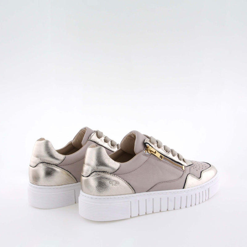 Juki Gold/Taupe Low Sneakers
