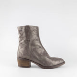 Mien_Shiny Brown Ankle Boot