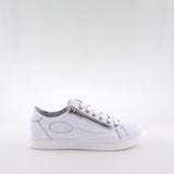 Mai White Leather Low Sneakers