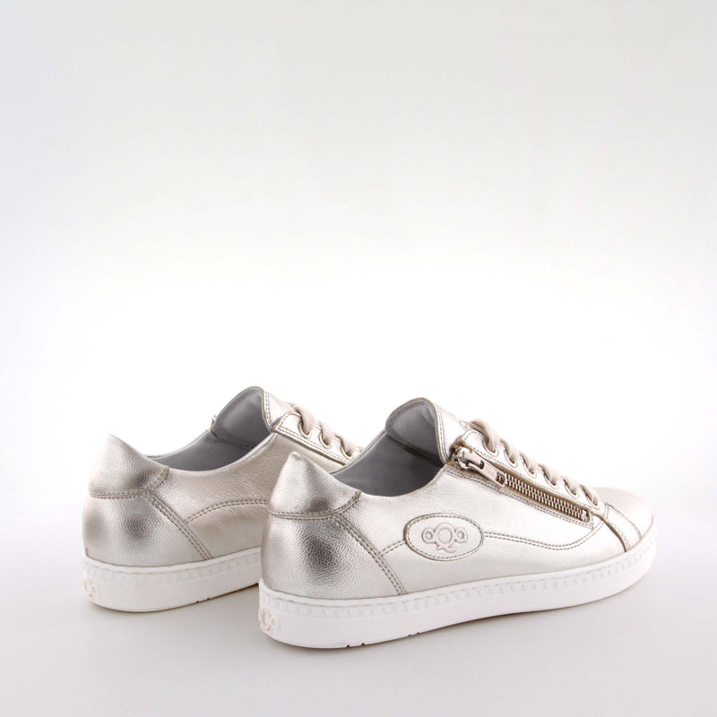 Mai Gold Leather Low Sneakers