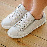 Mai Off White Leather Low Sneakers