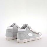 Mariah Light Grey/White Suede High Sneakers