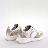 Posay Taupe/White Suede/Leather/Technical materials  Low Sneakers