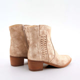 Gabriela Shiny Taupe Suede Ankle Boots