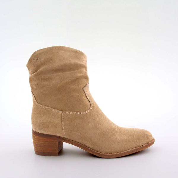 Betty Spring Beige Suede Ankle Boots