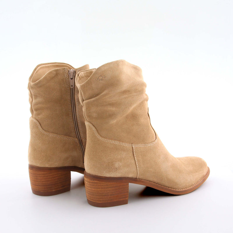 Betty Spring Beige Suede Ankle Boots