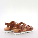 Maud Brandy Leather Flat Sandals