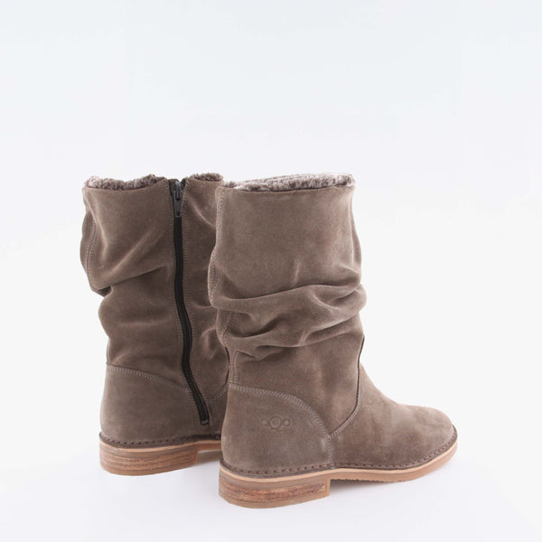 Women's brown suede high boot by AQA Shoes