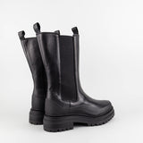 Caitlin Black Leather Chelsea Boots