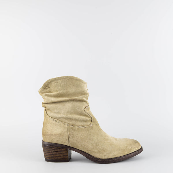 Betty Beige Suede Ankle Boots